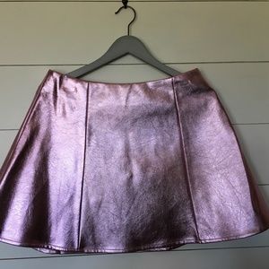 Pink metallic skirt, size 12, Cabana by Crown & Ivy.